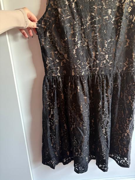 Amisu cipkovane čierne šaty, amisu,40