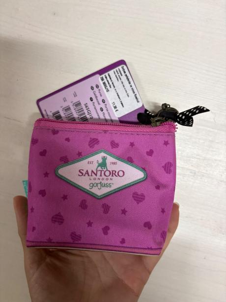 Santoro dievcenska penazenka na mince rosebud, santoro