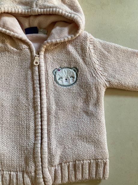 Hrubý svetrík na zips 74/80, lupilu,74