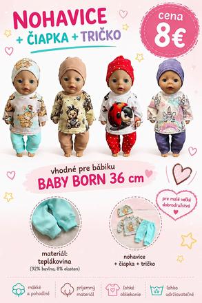 Oblečenie pre bábiky baby born 36 cm,