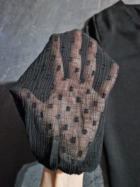 Blúzka s transparentnými rukávmi, 36