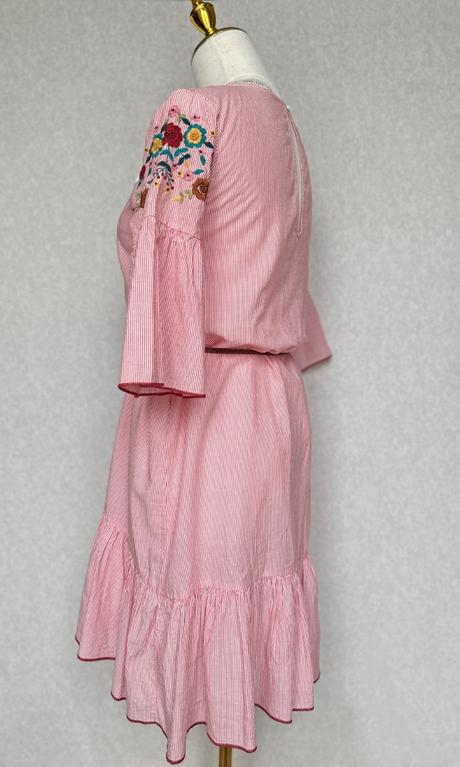 Vyšívané tunikové šaty, zara,xs