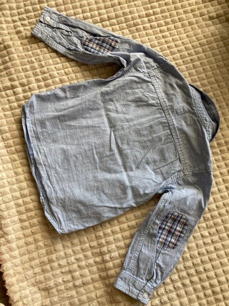 Bledomodrá košeľa, h&m,86