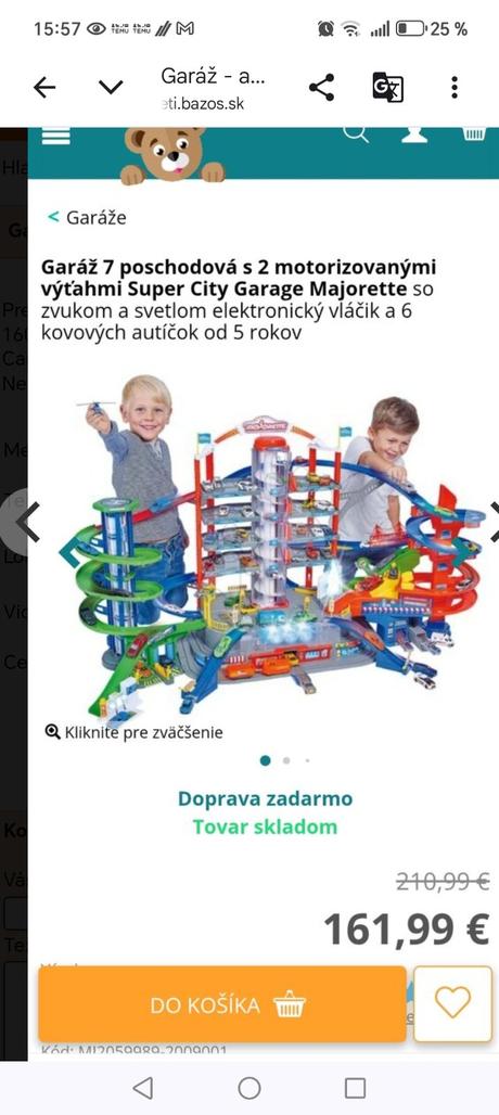 Autodráha - garáž, 