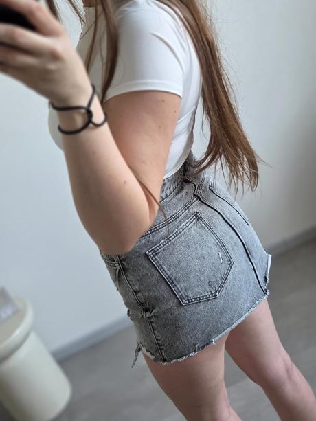 Zara rifľová sukňa s/m, zara,s