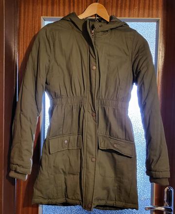 Dievčenská khaki parka velk. 158, pepperts,158