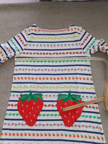 Dievčenská tunika s ovocím, mini boden,134