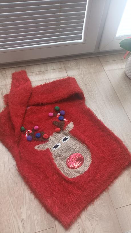 Vianočný pulóver so sobíkom, 140