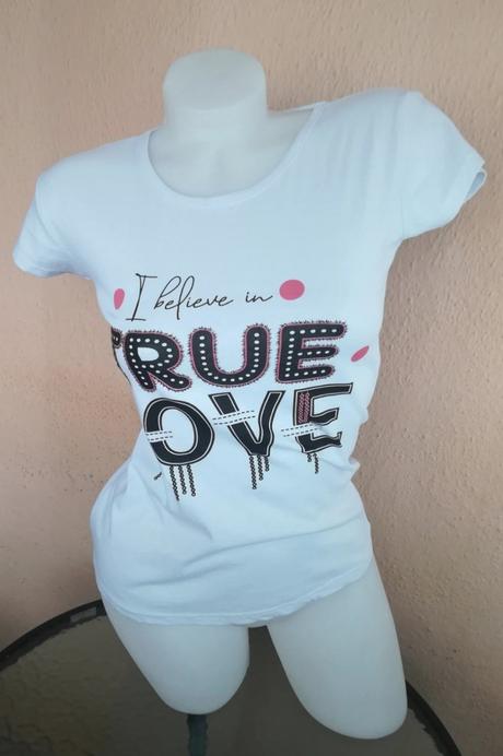 Tričko biele, bavlnené, veľkosť s, s