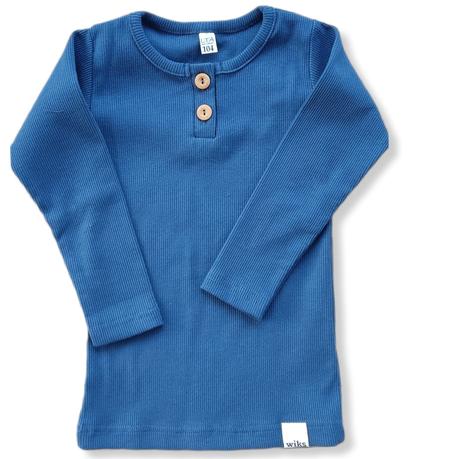 Tričko rebro modré, 86 / 92 / 122 / 134