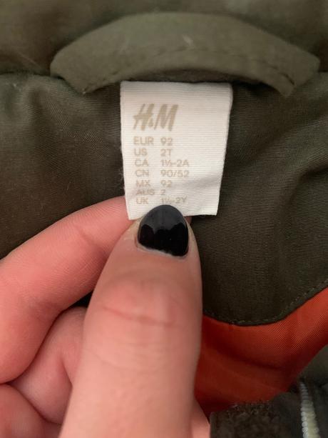 H&m bunda, h&m,92