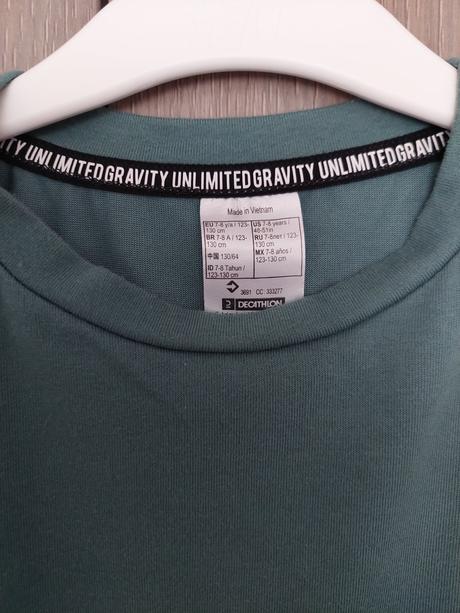 Tričko na telesnú výchovu 123-130 cm, decathlon,128