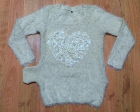 Pulóver so srdiečkom s/m, m