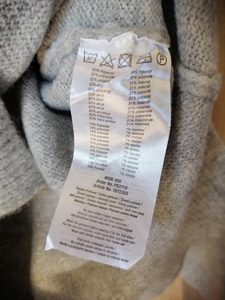 Dámsky sivý sveter, kik,36