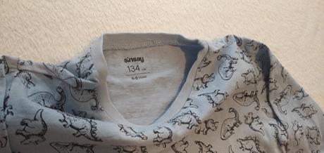 Dinosaurie tričká s dlhým rukávom veľ. 134 (2ks), 134