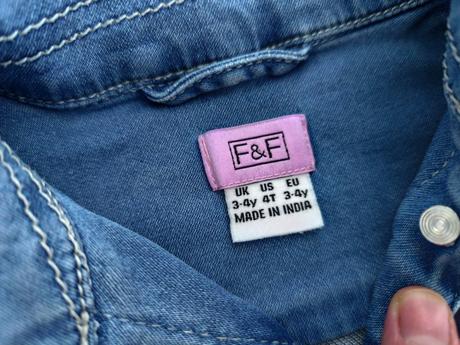 Detská riflová bunda, f&f,98