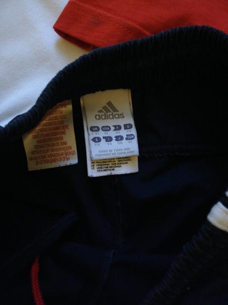 2 x triko a kraťasy adidas(128), adidas,128