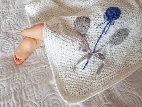 Pletená deka do kočíka, 