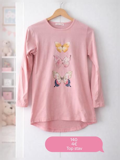 Tricko s motýlikmi, 140