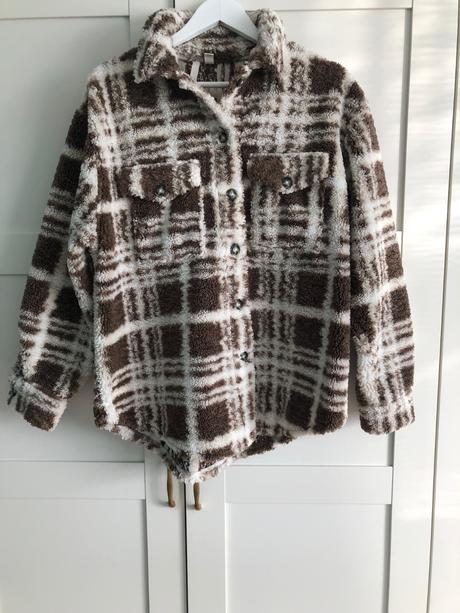 Flisova košeľa, h&m,s