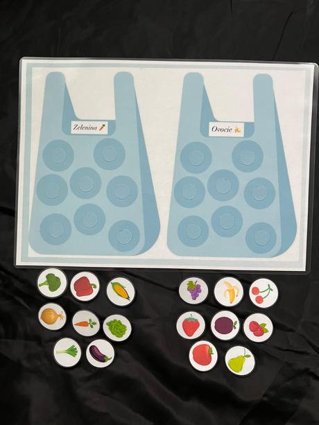 Didaktická zalaminovaná aktivita na suchý zips, 