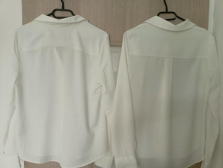 2 svetlé blúzky s dlhým rukávom, h&m,36