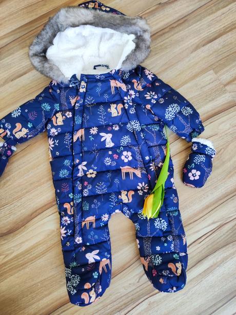 Teplá kombinéza, overal zo zvieratkami, f&f,62