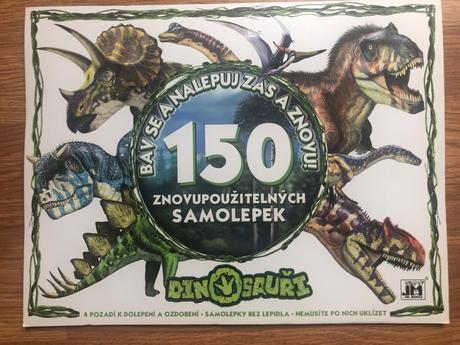 Dinosaury 150 znovupouzitelnych nalepiek, 
