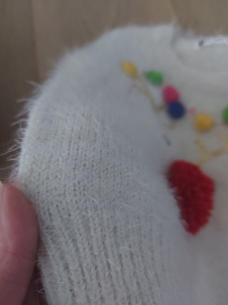 Vianocny chlpatý svetrík so sobom by very mini, 80