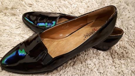 Lakované lodičky mokasiny vel 40/41, 40
