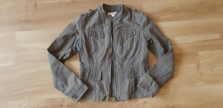Khaki prechodná bunda s, s