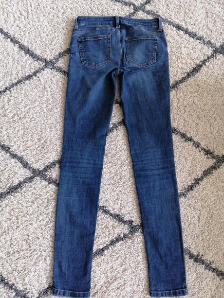 Dámske slim fit strečové rifle 27 veľkosť, denim co,s