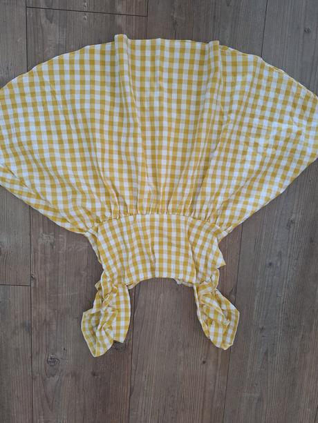 Top yellow gingham, l / m