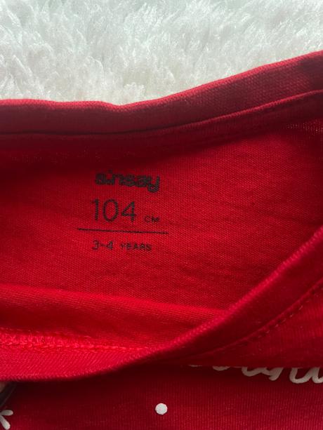 Cervene tricko medovniky sinsay, sinsay,104