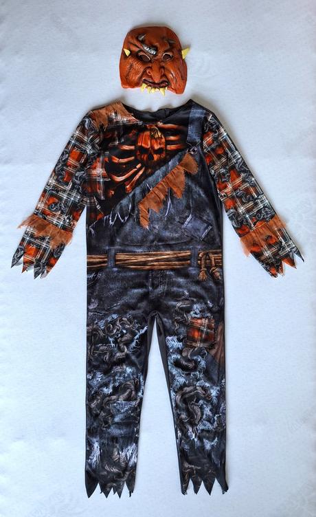 Zombie / čert- deluxe komplet kostým veľ. 128,