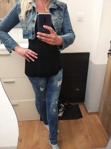 Moderná dámska riflovka, m