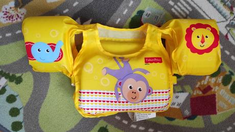 Fisher price vesta s rukavnikmi na plavanie, 