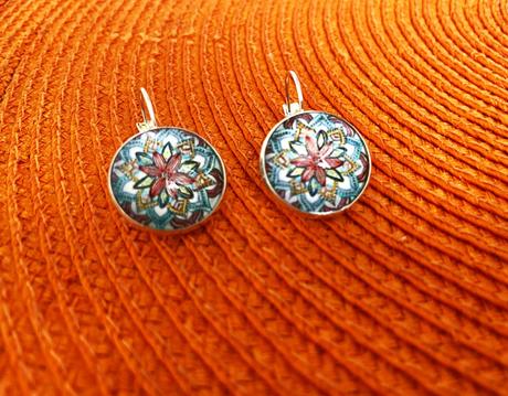 Boho náušnice-mandala pokoja, 