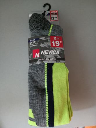 2x lyžiarske ponožky v 46+, 46