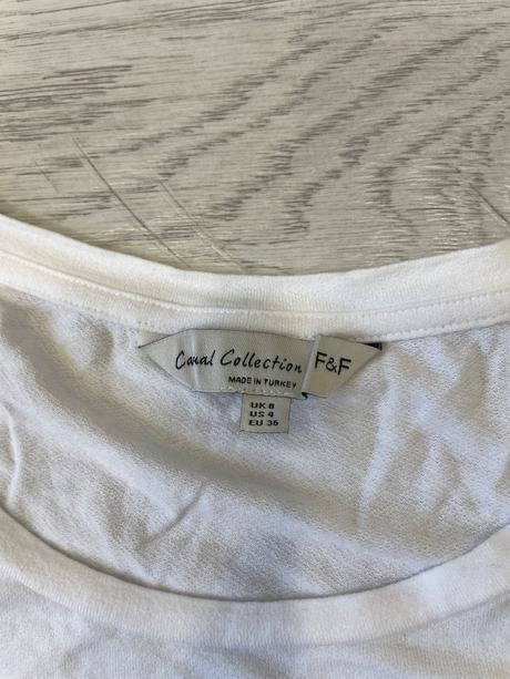 Biele tričko s krátkym rukávom, f&f,s