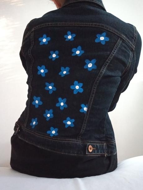 Ručne maľovaná rifľovka, terranova,xs