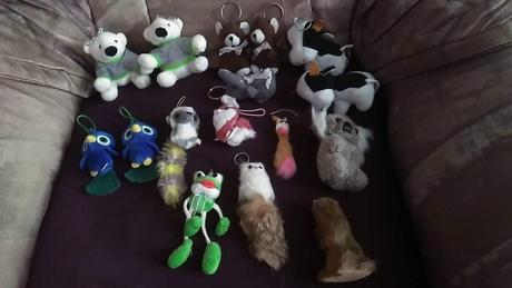 Malé plyšáky, kľúčenky, 
