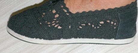 Háčkované tenisky, balerínky, 36