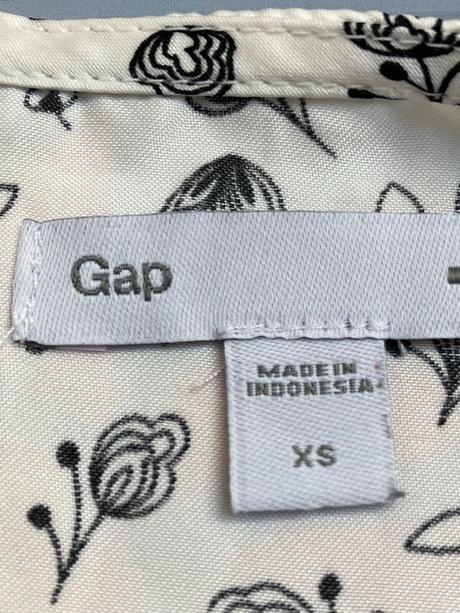 Dámska vzorovaná blúzka čiernobiela gap (xs), gap,xs