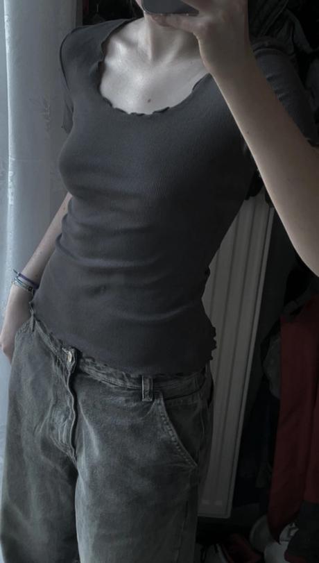 Uzke sive tricko, takko,xs