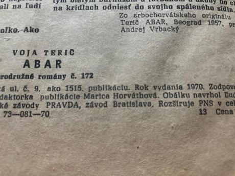 Dobrodružné romány 70te roky, 