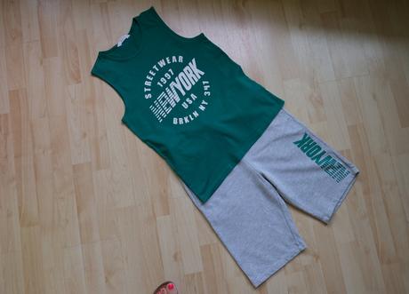 Zeleno sivá súprava, h&m,146