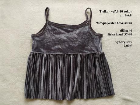 Sametové tielko, f&f,140