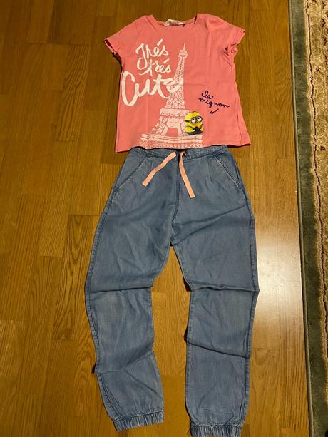 Rifle+tričko h&m, h&m,128