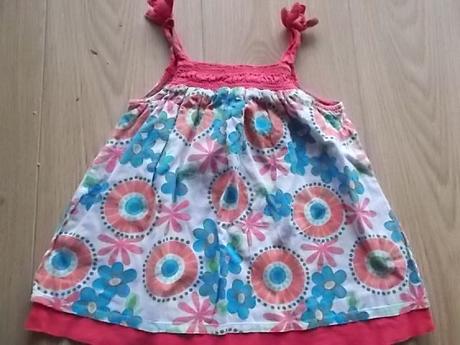 Cerveno modre kvetinkve saty / tunika, zara,80